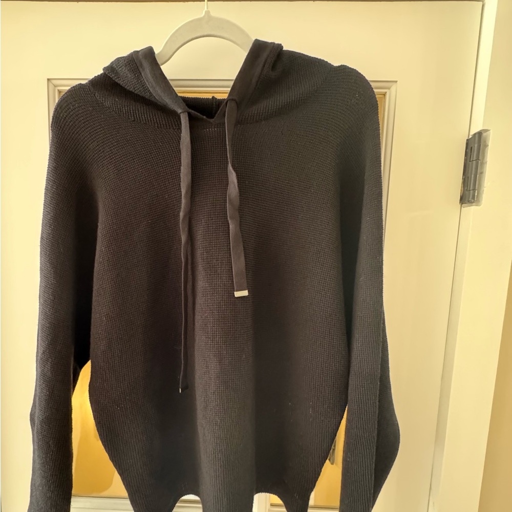 Cyrus Women Black Knit Hooded Sweater